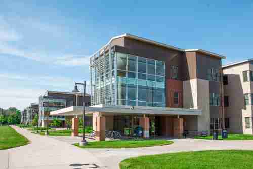Exterior photo of a South Campus apartment